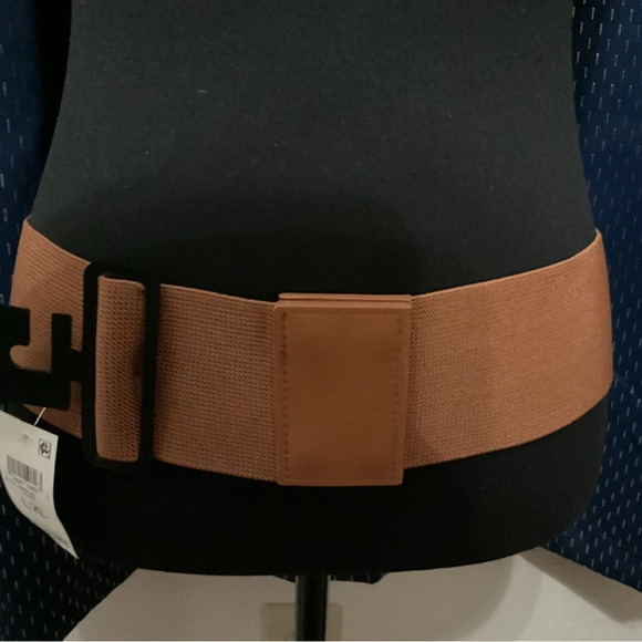 I.N.C International Concepts Cognac Double Buckle Stretch Belt Women's 
L/XL - Picture 2 of 5